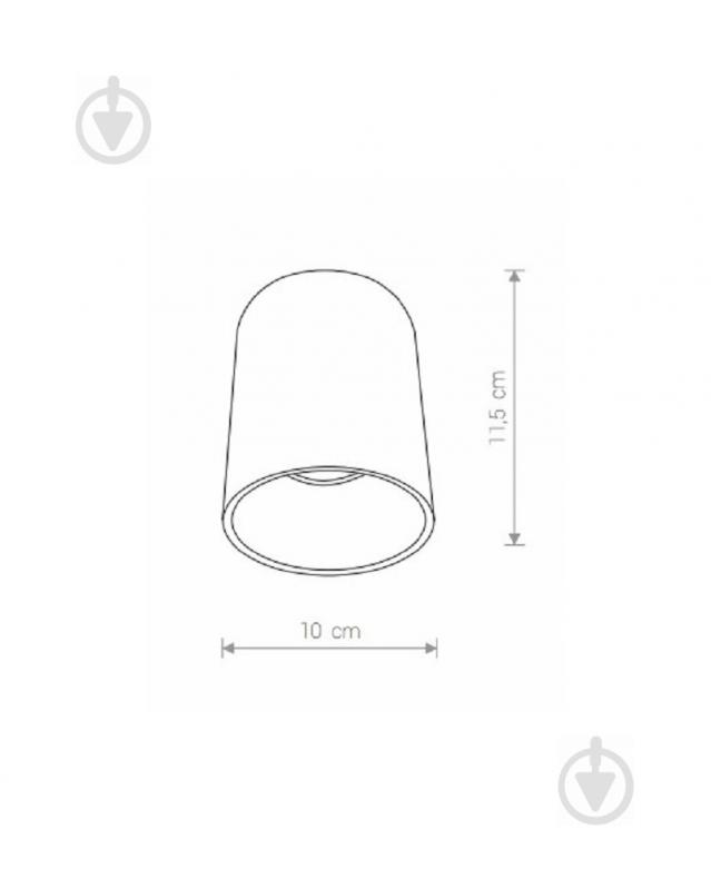 Светильник точечный Nowodvorski Eye Tone 10 Вт GU10 черный 8930 - фото 2