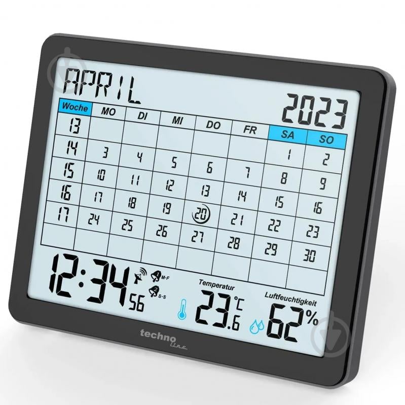 Годинник настільний WT2600 Black Technoline - фото 3