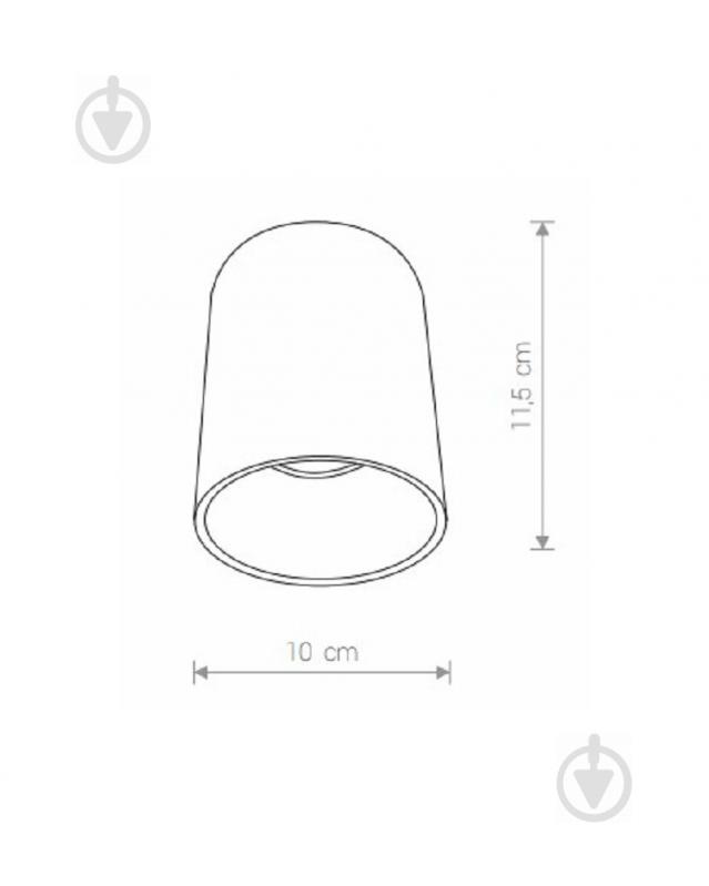 Светильник точечный Nowodvorski Eye Tone 10 Вт GU10 черный/золото 8931 - фото 2