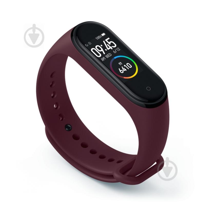 Ремінець для фітнес-браслета Armorstandart для Xiaomi Mi Band 4/3 Marsala (ARM55110) 55110 - фото 1