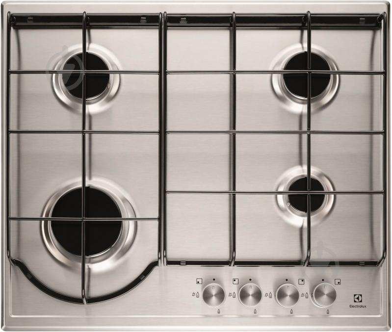 Варильна поверхня газова Electrolux GPE262FX - фото 1