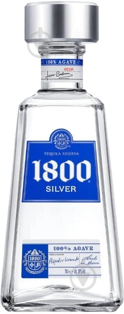 Текила 1800 Silver 0,7 л 38% - фото 1