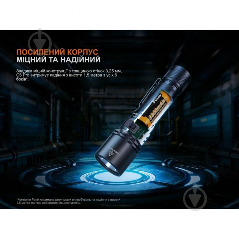 Фонарь ручной Fenix Light ​​C5 Pro 2000 Lm [019] Black C5Pro - фото 19