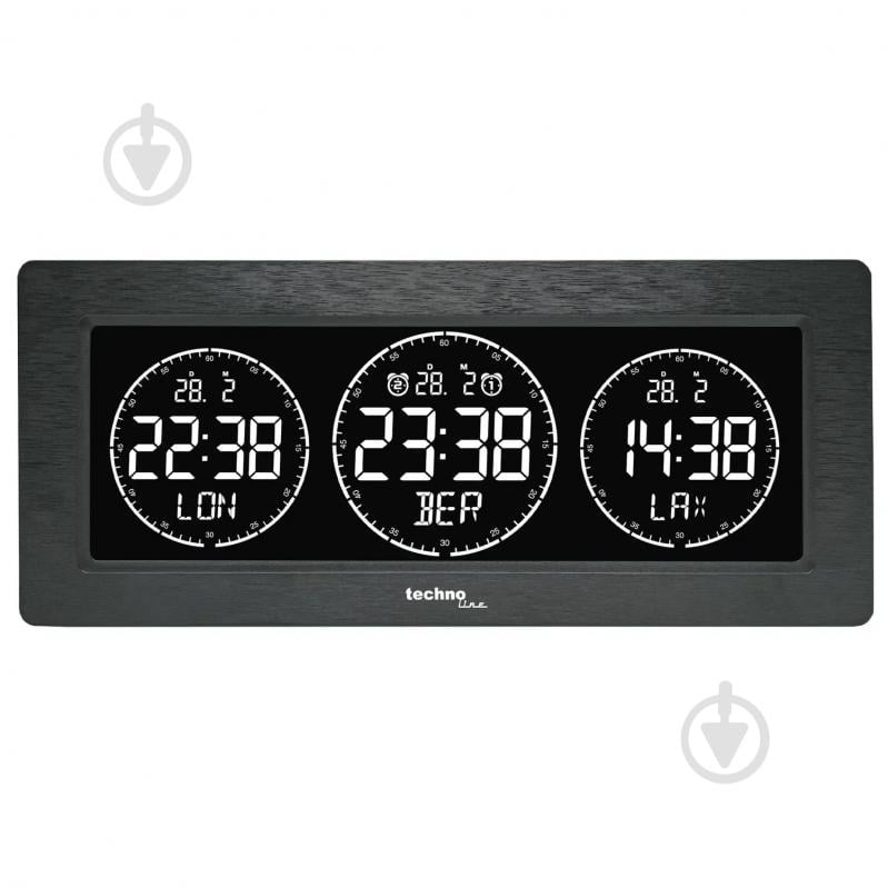 Часы настольные WT458 Black Technoline - фото 4 Часы настольные WT458 Black Technoline - фото 4