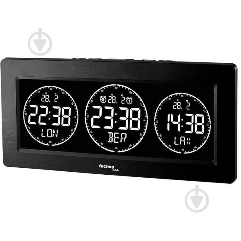Часы настольные WT458 Black Technoline - фото 5 Часы настольные WT458 Black Technoline - фото 5