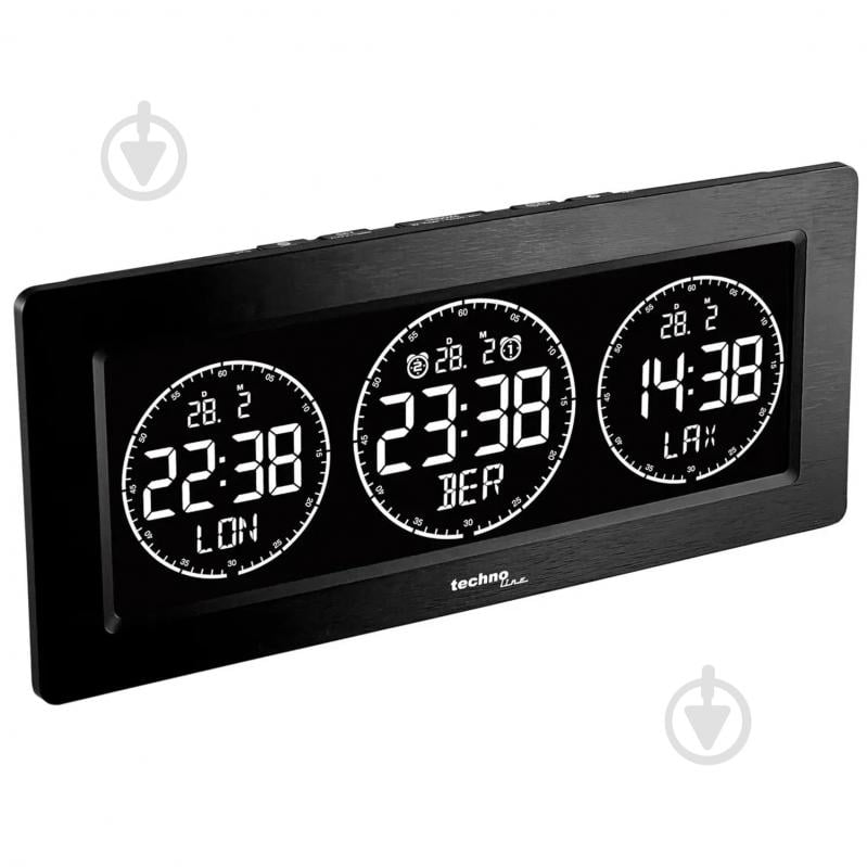 Часы настольные WT458 Black Technoline - фото 6 Часы настольные WT458 Black Technoline - фото 6