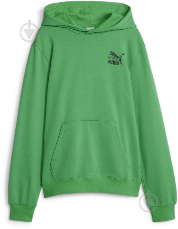 Джемпер Puma CLASSICS SUPER PUMA HOODIE B 62262936 р.152 зеленый - фото 1 Джемпер Puma CLASSICS SUPER PUMA HOODIE B 62262936 р.152 зеленый - фото 1