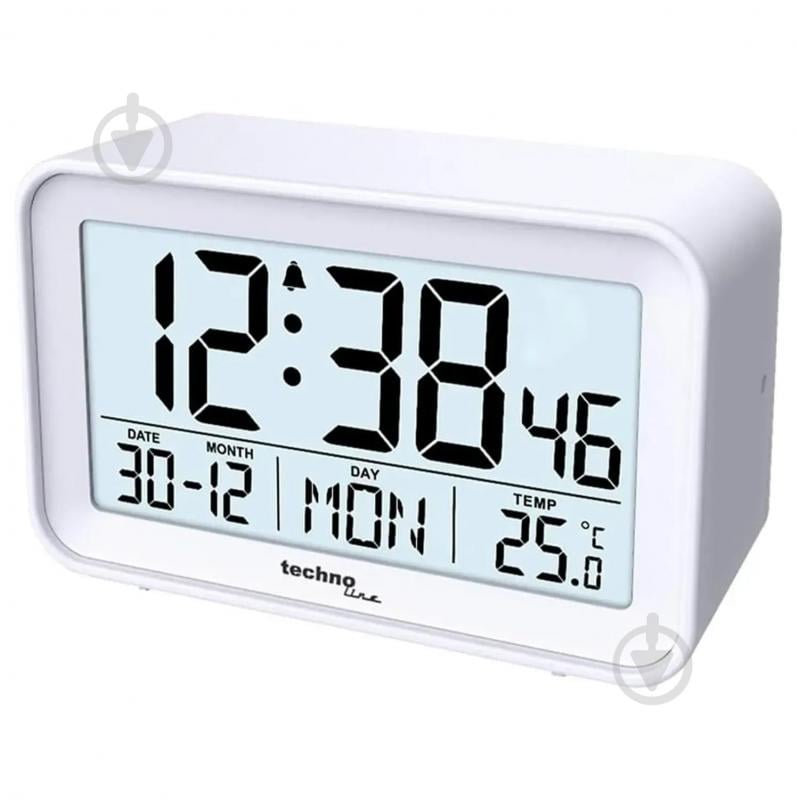 Годинник настільний WT497 White Technoline - фото 1 Годинник настільний WT497 White Technoline - фото 1