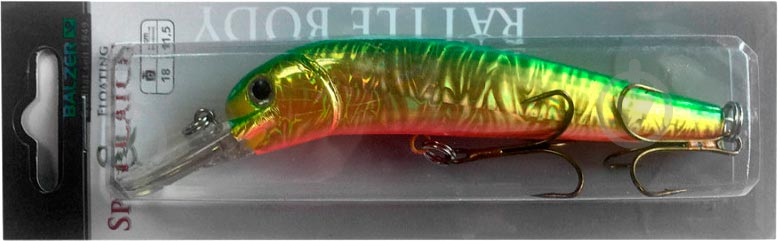 Воблер Balzer Deep Ferox FL Gold/Red/Green 11.5 см - фото 1