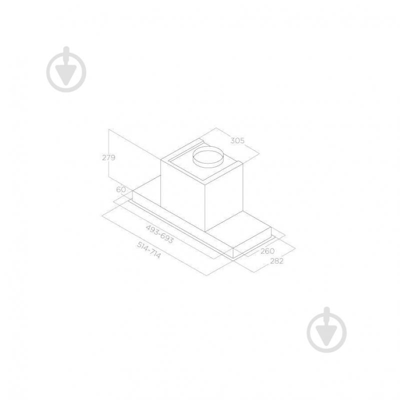 Витяжка Elica HIDDEN ADVANCE BL MAT/A/52 - фото 3