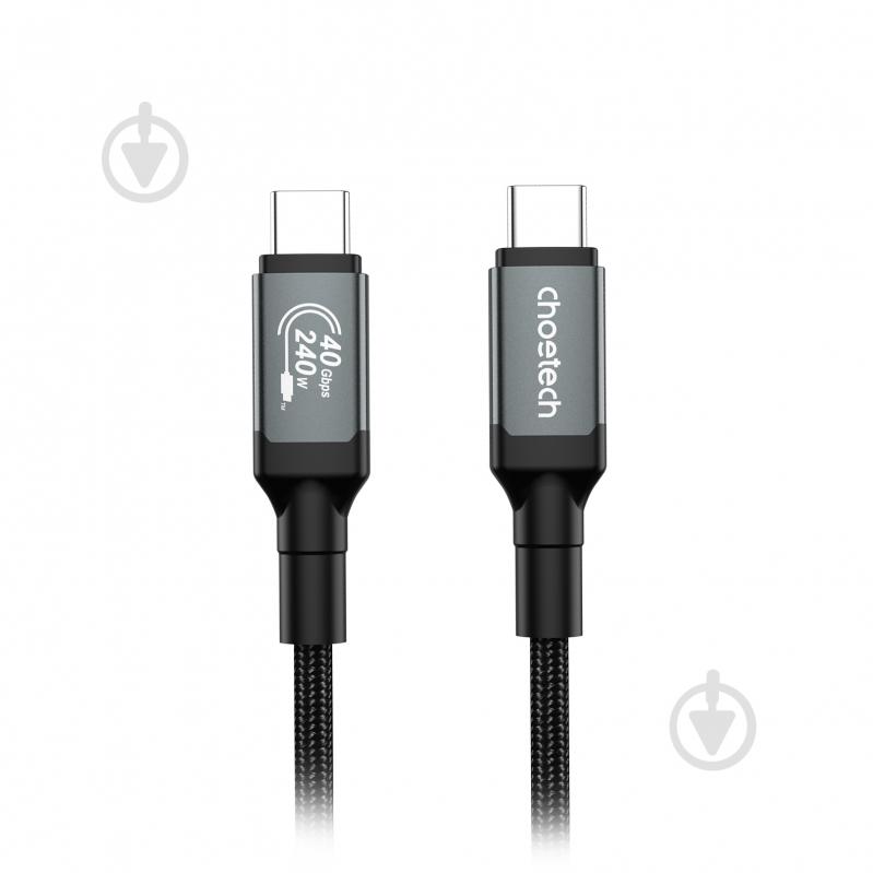 Кабель USB4.Gen 3, 40 Gbps, 240w, USB-C/USB-C 1 м black (XCC-1040) - фото 1