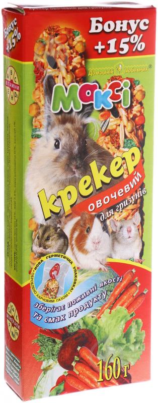 Крекер Максі для гризунів «Овочевий» 160 г - фото 1