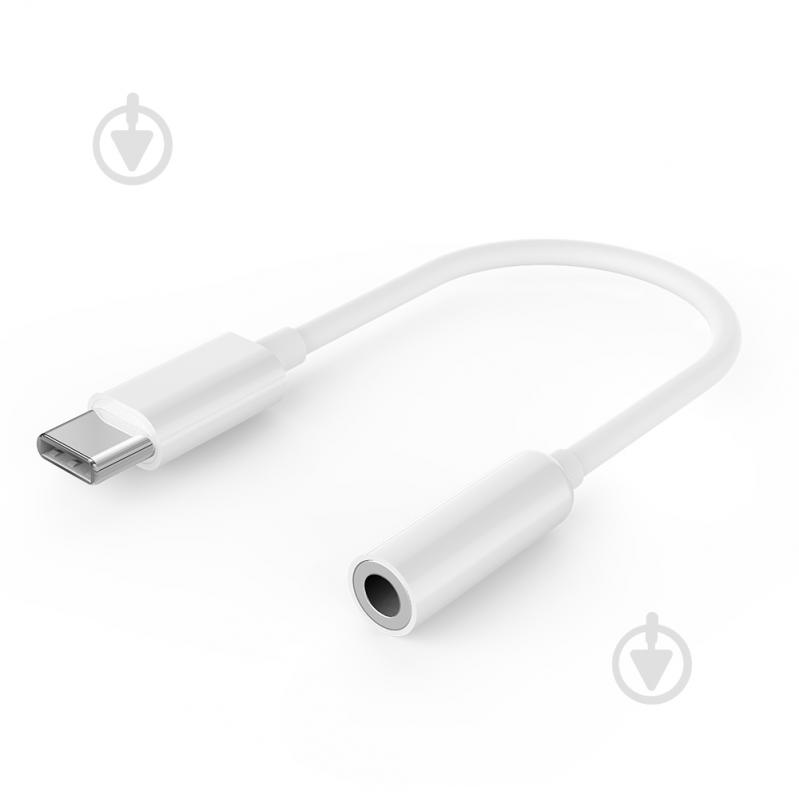 Адаптер для наушников USB-C - стерео-аудио 3.5 mm 0,1 м white (A-CM-3.5F-01) - фото 1 Адаптер для наушников USB-C - стерео-аудио 3.5 mm 0,1 м white (A-CM-3.5F-01) - фото 1