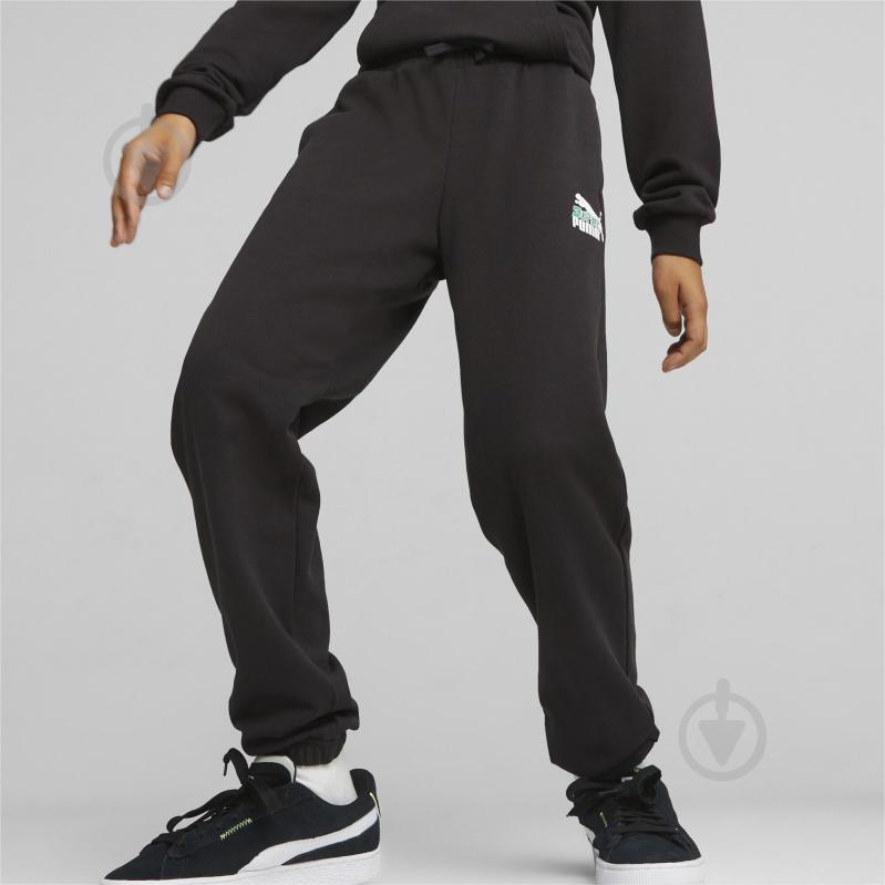 Брюки Puma CLASSICS SUPER PUMA SWEATPANTS TR B 62263101 р. 152 черный - фото 3