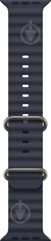 Ремінець Apple 49mm Navy Ocean Band - Natural Titanium Finish (MXTH3ZM/A) - фото 1