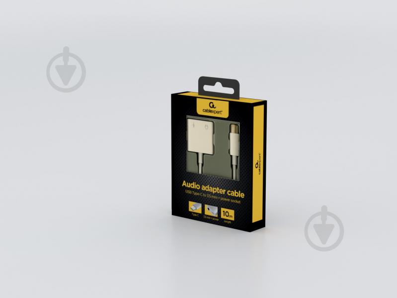 Адаптер для наушников USB-C - стерео-аудио 3.5 mm + USB-C 0,1 м white (A-CM-3.5FP-01) - фото 4