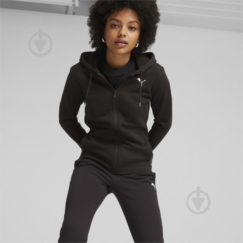 Спортивный костюм Puma CLASSIC HOODED TRACKSUIT FL CL 62263701 р.M черный - фото 3