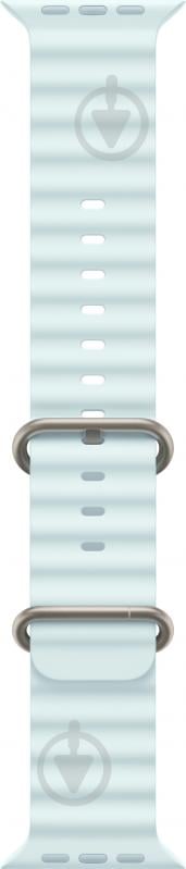 Ремешок Apple 49mm Ice Blue Ocean Band Extension - Natural Titanium Finish (MXTG3ZM/A) - фото 1