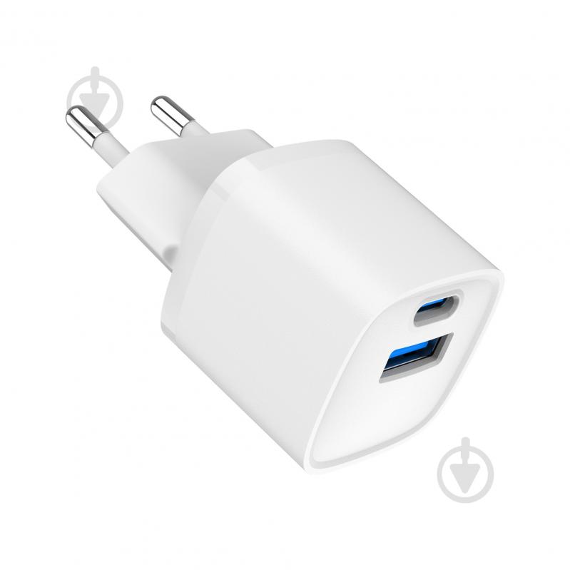 Зарядное устройство TA-UC-PDQC20-W-01, USB-A + Type-C (PD20Вт + QC3.0 18Вт) - фото 2