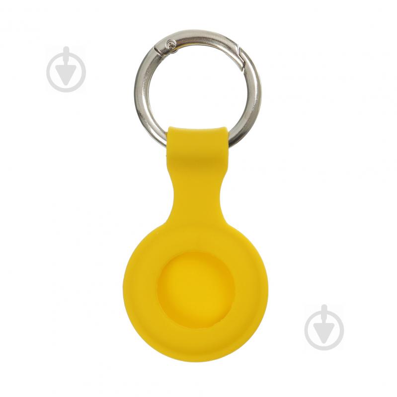 Чохол-брелок Armorstandart для AirTag Silicone Ring Yellow (ARM59000) - фото 1