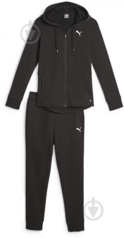 Спортивний костюм Puma CLASSIC HOODED TRACKSUIT FL CL 62263701 р.L чорний - фото 1