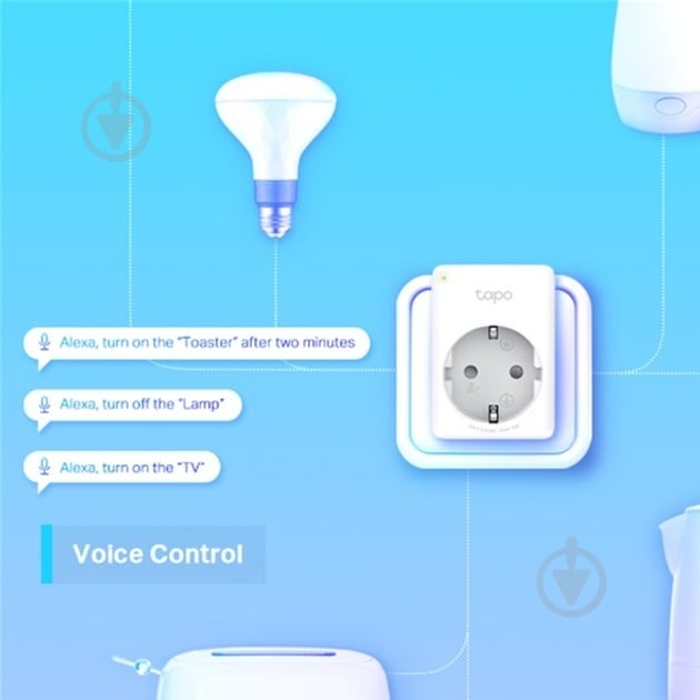 Комплект розеток TP-Link Wi-Fi мини Tapo P100 (2-pack) - фото 7 Комплект розеток TP-Link Wi-Fi мини Tapo P100 (2-pack) - фото 7