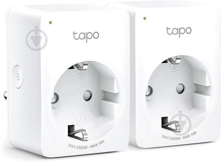 Комплект розеток TP-Link Wi-Fi мини Tapo P100 (2-pack) - фото 1 Комплект розеток TP-Link Wi-Fi мини Tapo P100 (2-pack) - фото 1