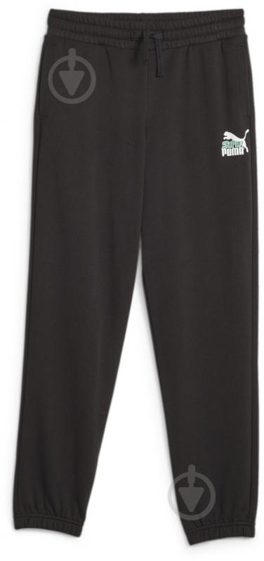 Брюки Puma CLASSICS SUPER PUMA SWEATPANTS TR B 62263101 р. 128 черный - фото 1