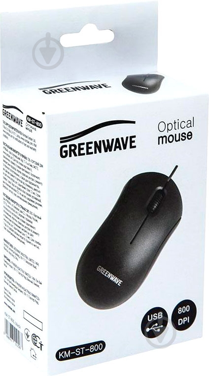 Мышь Greenwave KM-ST-800 black - фото 3