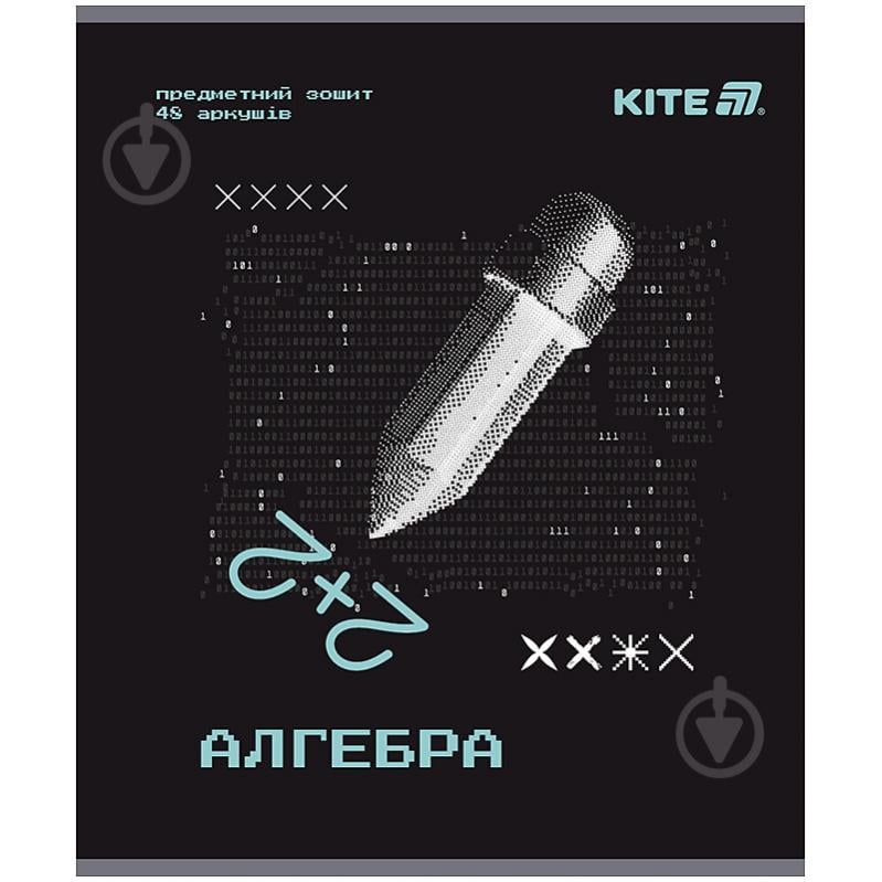 Тетрадь предметная 48 лист. клетка Techno алгебра KITE - фото 1