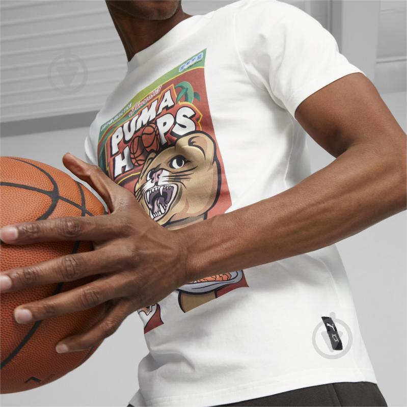 Футболка Puma DYLAN CEREAL BOX TEE 62274801 р.L белый - фото 5 Футболка Puma DYLAN CEREAL BOX TEE 62274801 р.L белый - фото 5