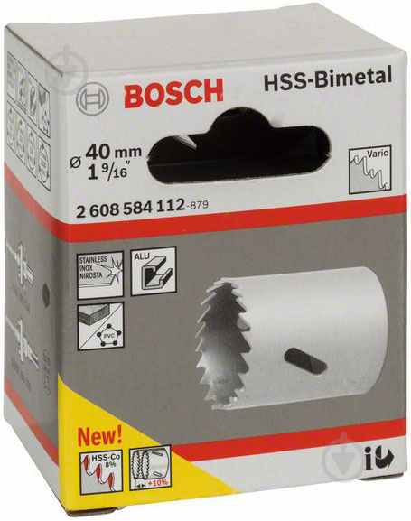 Коронка Bosch Standart HSS Bi-metal 40 мм 2608584112 - фото 2