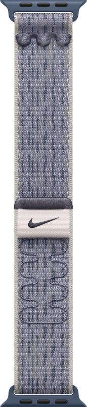 Ремінець Apple 42mm Grey/Blue Nike Sport Loop (MXTX3ZM/A) - фото 1