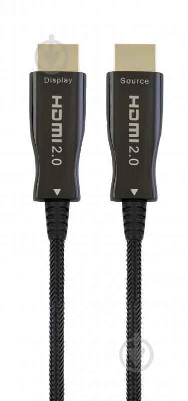 Кабель (AOC) HDMI V.2.0, 4К 60Гц 25 м чорний (CCBP-HDMI-AOC-25M) - фото 1