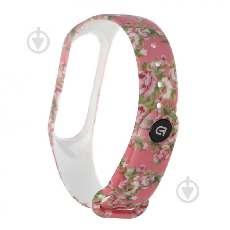 Ремешок для фитнес-браслета Armorstandart для Xiaomi Mi Band 4/3 Pink Flowers (ARM55639) 55639 - фото 3