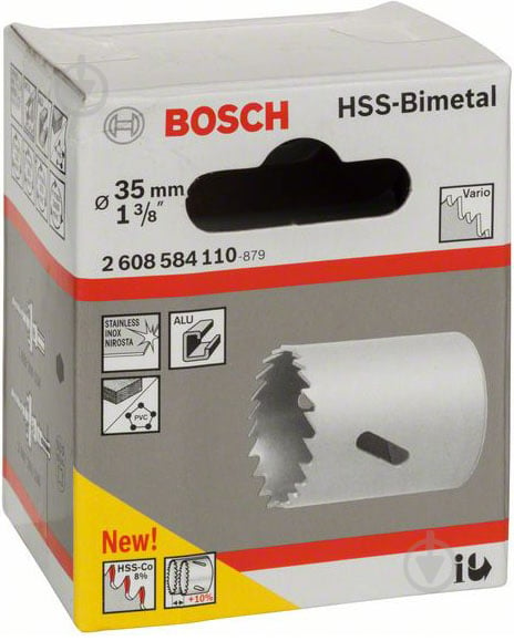 Коронка Bosch Standart HSS Bi-metal 35 мм 2608584110 - фото 2