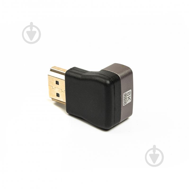 Адаптер Cablexpert угловой HDMI соединитель V2.1 8K@60Hz black (AP-HDMI8K270-FML) - фото 2