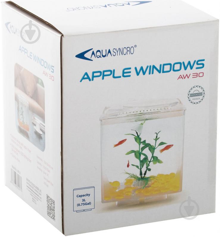 Аквариум Resun Apple Windows AW-30 15х15х18,2 см 3 л - фото 4