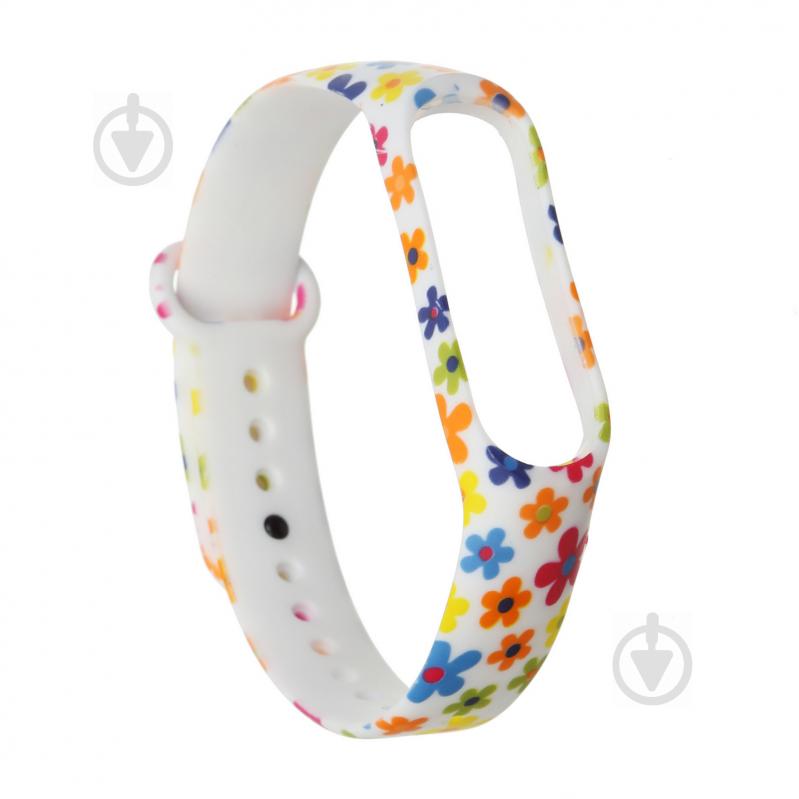 Ремешок для фитнес-браслета Armorstandart для Xiaomi Mi Band 4/3 White Flowers (ARM52062) 52062 - фото 2