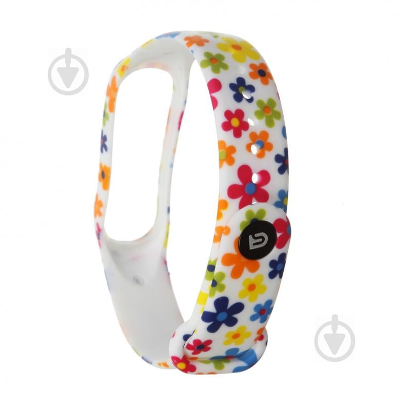 Ремешок для фитнес-браслета Armorstandart для Xiaomi Mi Band 4/3 White Flowers (ARM52062) 52062 - фото 3