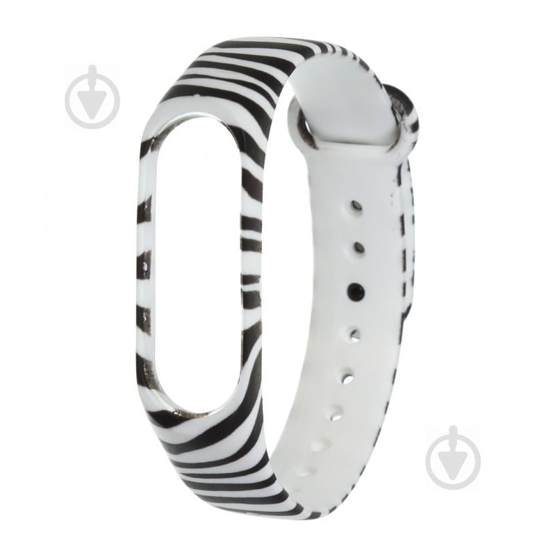 Ремінець для фітнес-браслета Armorstandart для Xiaomi Mi Band 4/3 Zebra (ARM55646) 55646 - фото 1