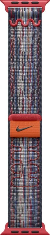 Ремінець Apple 42mm Blue/Red Nike Sport Loop (MXU03ZM/A) - фото 1