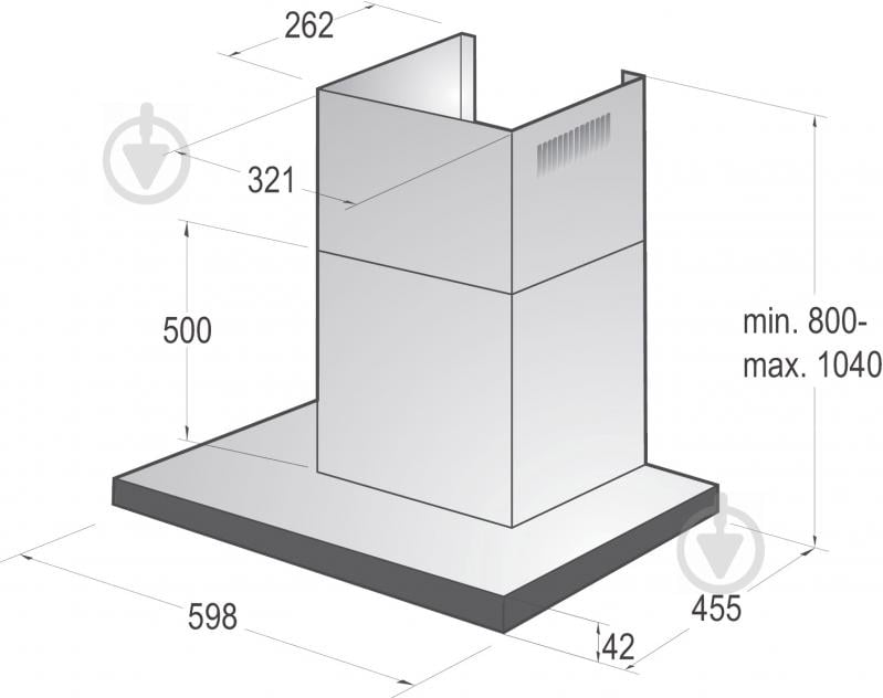 Витяжка Gorenje WHT6SYB/Simplicity - фото 3