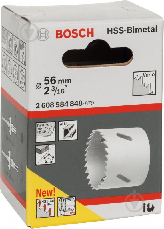Коронка Bosch 56 мм Bimetall 2608584848 - фото 2