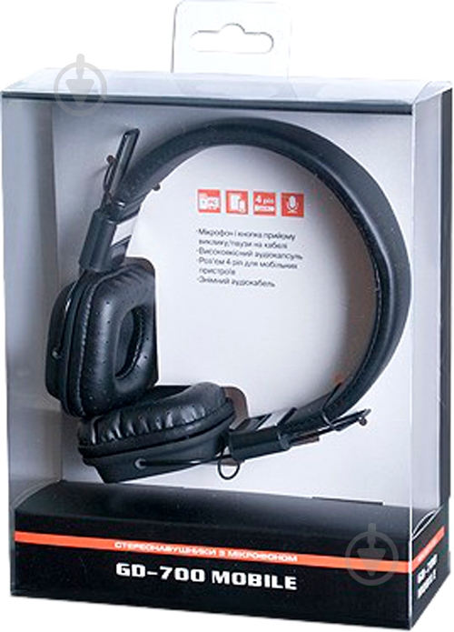 Наушники Real-el GD-700 Mobile, black (REAL-EL) - фото 3