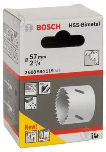 Коронка Bosch Standart HSS Bi-metal 57 мм 2608584119 - фото 2