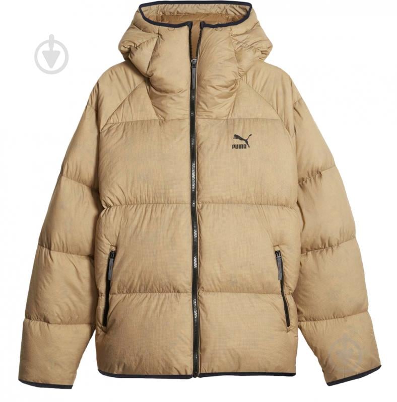 Пуховик чоловічий зимовий Puma CLASSICS OVERSIZED PUFFER JACKET 62326685 р.S бежевий - фото 1