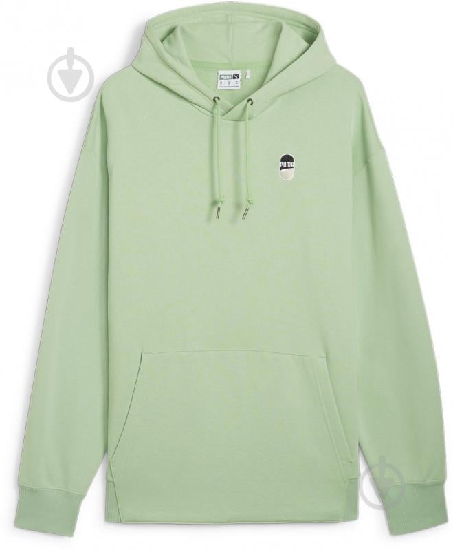 Джемпер Puma DOWNTOWN 180 HOODIE TR 62437689 р.XL зелений - фото 1