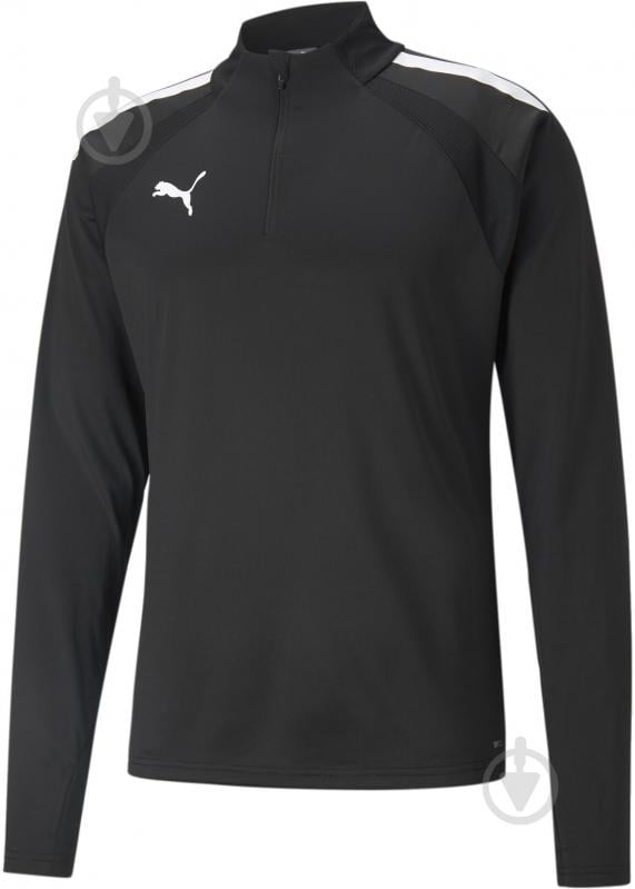 Джемпер Puma TEAMLIGA 1/4 ZIP TOP 65723603 р.L черный - фото 1