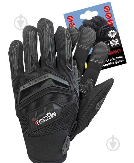 Рукавички стрілецькі Mechanix Impact Black р. 10 XL - фото 1